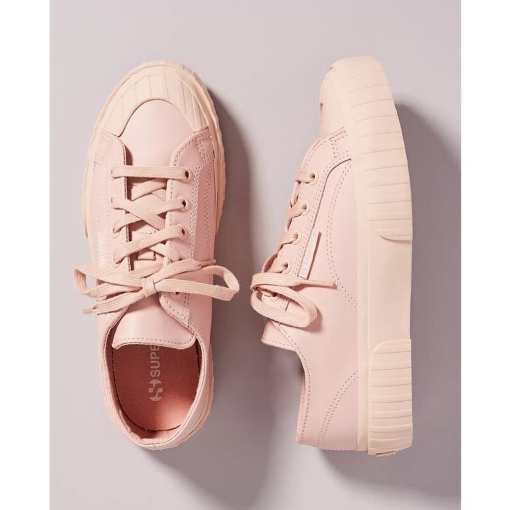New Superga 2630 Lace Up Sneakers in Pink Women's Size 6.5